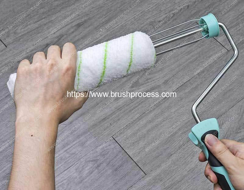 How-to-Use-Paint-Roller-Frame-Brush-with-Roller-Brush-Cover