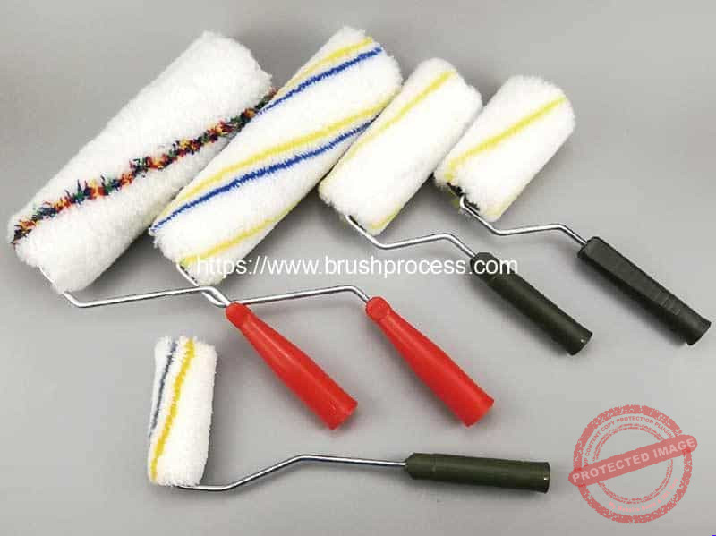 Process Line Brush Machine Automatic Paint Roller Brush Production Line for India Customer - Paint ...