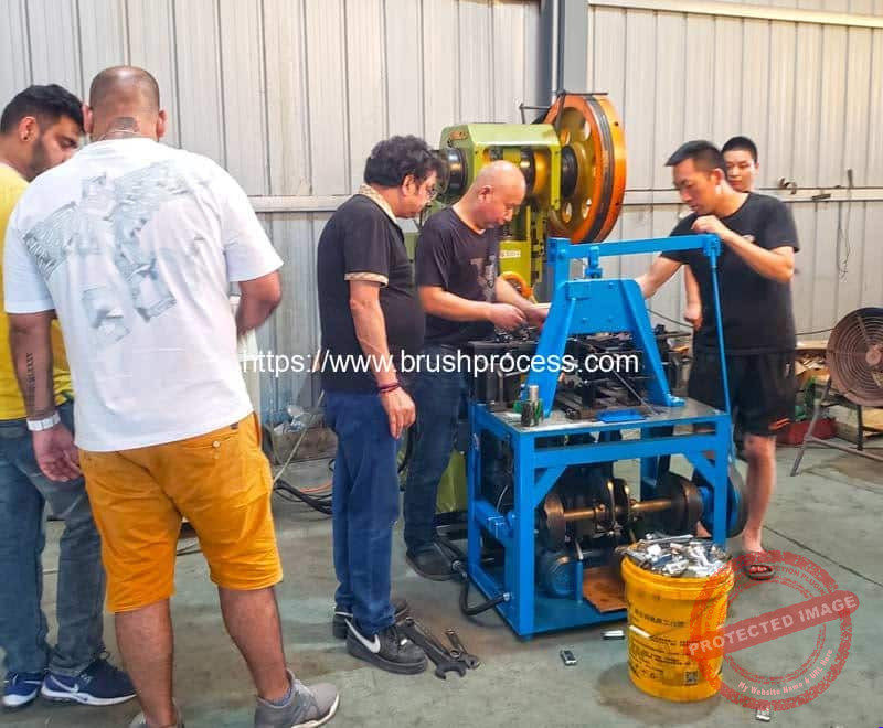 Brush Making Machine Operator Automatic Paint Brush Production Line for Uganda Customer - Paint Brush ...