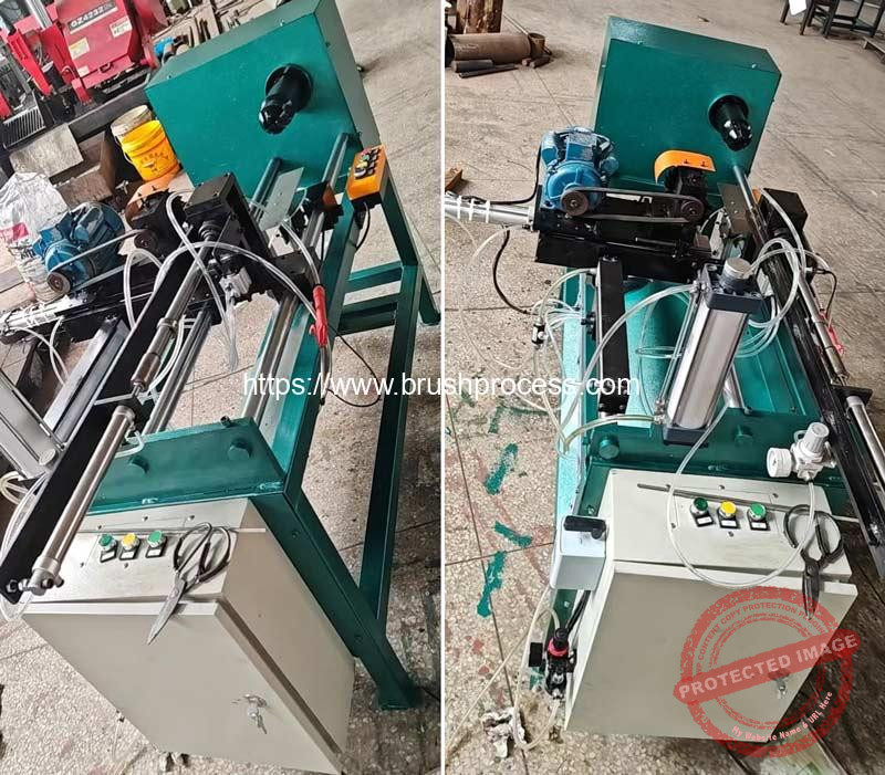 Semi-Automatic Long Twisted Wire Brush Making Machine with Trimming Function 12 Semi-Automatic-Long-Twisted-Wire-Brush-Twisting-Making-Machine-with-Filament-Trimmer